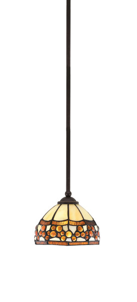 Toltec Lighting - 560-DG-9975 - One Light Mini Pendant - Zilo - Dark Granite