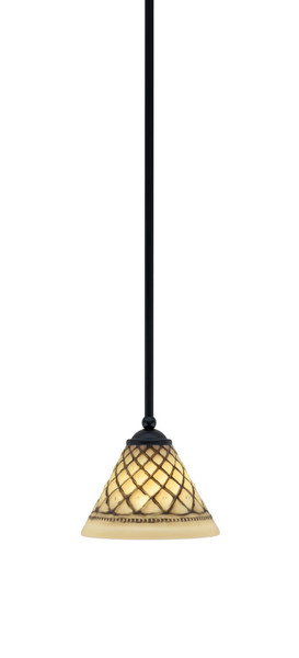 Toltec Lighting - 560-MB-7185 - One Light Mini Pendant - Zilo - Matte Black