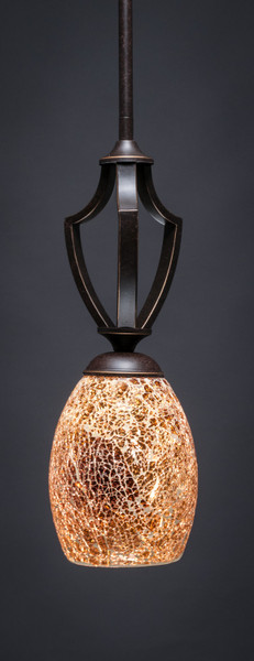 Toltec Lighting - 561-DG-4175 - One Light Mini Pendant - Zilo - Dark Granite