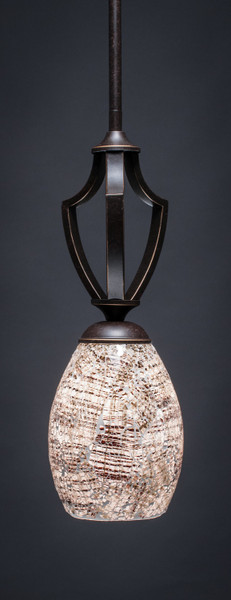 Toltec Lighting - 561-DG-5054 - One Light Mini Pendant - Zilo - Dark Granite