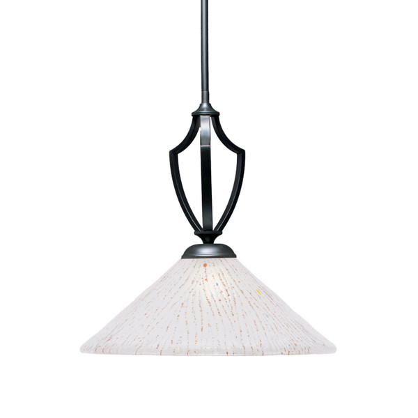 Toltec Lighting - 562-MB-711 - One Light Pendant - Zilo - Matte Black