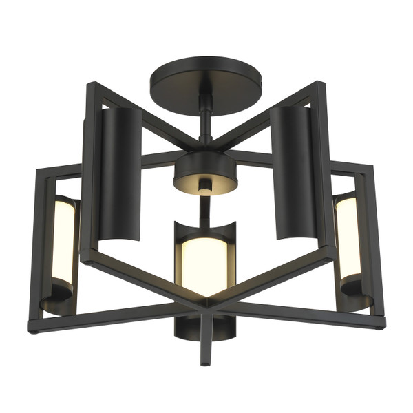 George Kovacs - P1554-66A-L - LED Wall Sconce - Trizay - Coal Black