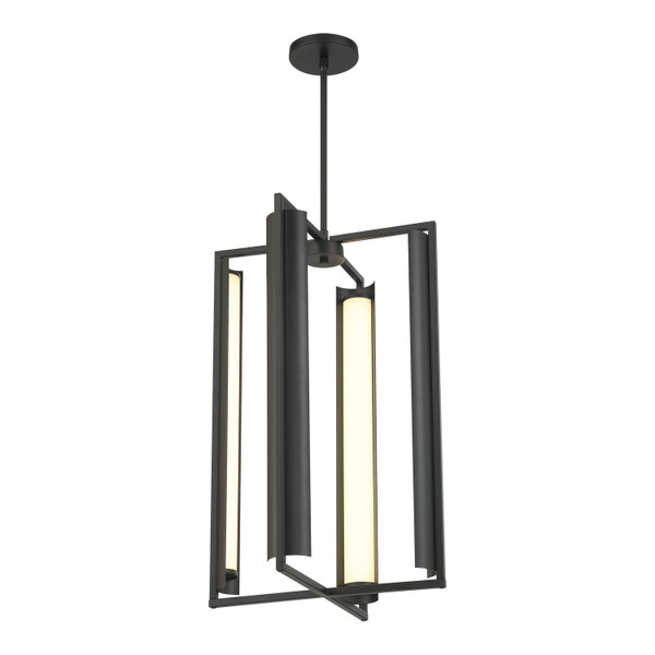 George Kovacs - P1555-66A-L - LED Pendant - Trizay - Coal Black