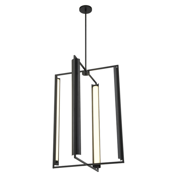 George Kovacs - P1556-66A-L - LED Pendant - Trizay - Coal Black