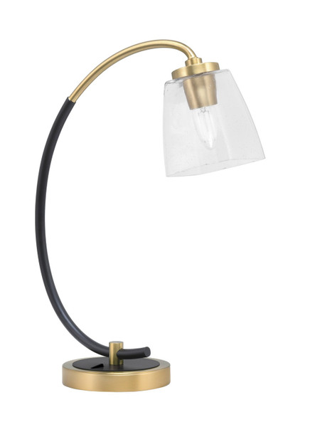 Toltec Lighting - 57-MBNAB-461 - One Light Desk Lamp - Desk Lamps - Matte Black & New Age Brass