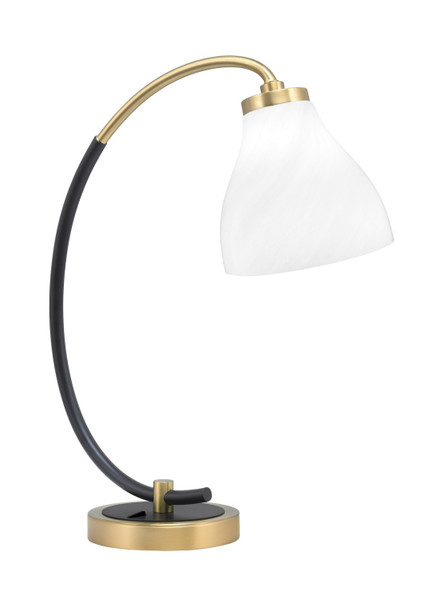 Toltec Lighting - 57-MBNAB-4761 - One Light Desk Lamp - Desk Lamps - Matte Black & New Age Brass