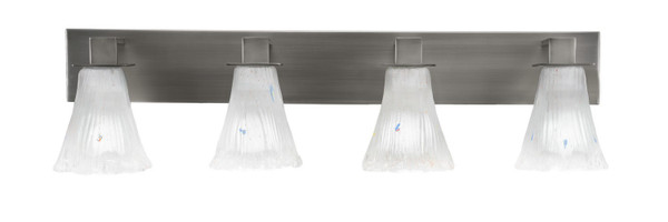 Toltec Lighting - 584-GP-721 - Four Light Bath Bar - Apollo - Graphite