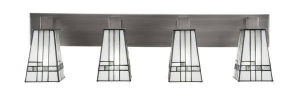Toltec Lighting - 584-GP-9554 - Four Light Bath Bar - Apollo - Graphite