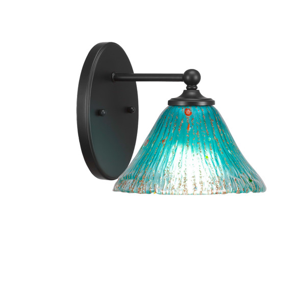 Toltec Lighting - 5911-MB-458 - One Light Wall Sconce - Capri - Matte Black