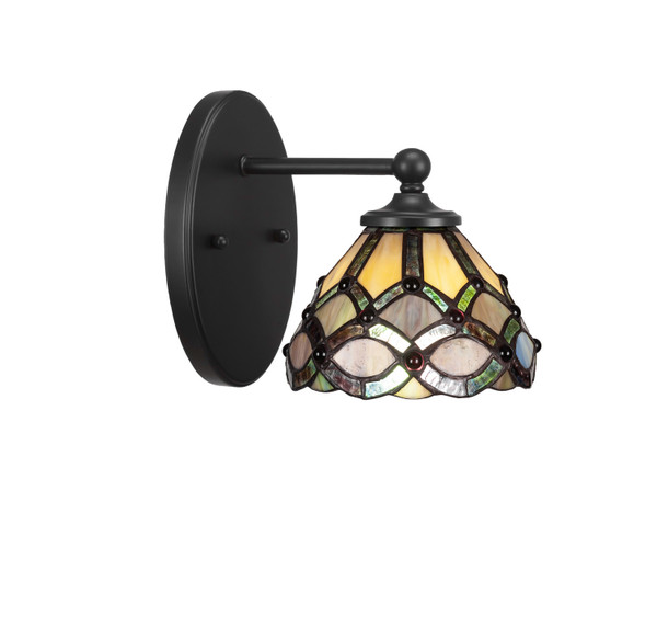 Toltec Lighting - 5911-MB-9435 - One Light Wall Sconce - Capri - Matte Black