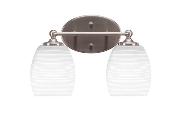 Toltec Lighting - 5912-BN-4021 - Two Light Bath Bar - Capri - Brushed Nickel