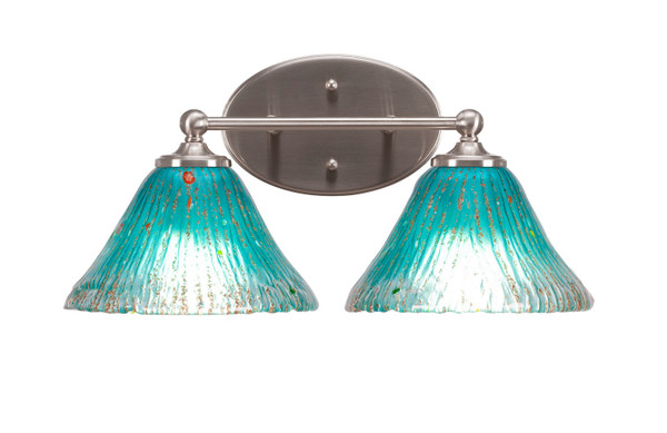 Toltec Lighting - 5912-BN-458 - Two Light Bath Bar - Capri - Brushed Nickel
