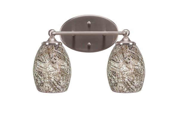 Toltec Lighting - 5912-BN-5054 - Two Light Bath Bar - Capri - Brushed Nickel