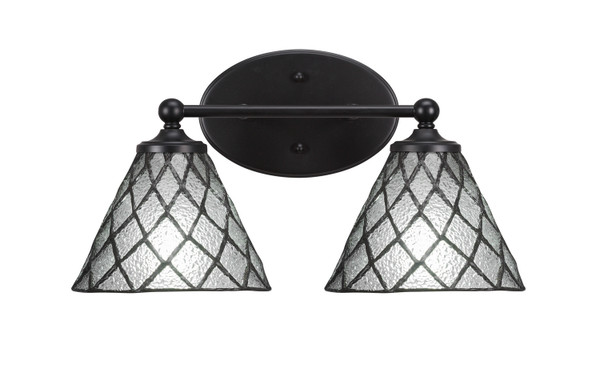 Toltec Lighting - 5912-MB-9185 - Two Light Bath Bar - Capri - Matte Black