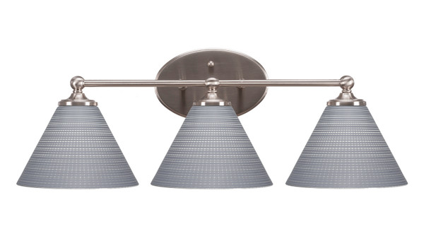Toltec Lighting - 5913-BN-4052 - Three Light Bath Bar - Capri - Brushed Nickel