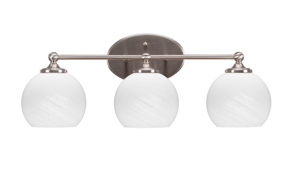 Toltec Lighting - 5913-BN-4101 - Three Light Bath Bar - Capri - Brushed Nickel