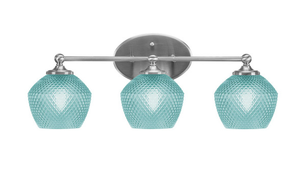 Toltec Lighting - 5913-BN-4625 - Three Light Bath Bar - Capri - Brushed Nickel