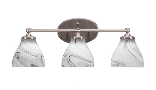 Toltec Lighting - 5913-BN-4769 - Three Light Bath Bar - Capri - Brushed Nickel