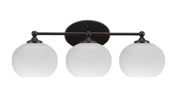 Toltec Lighting - 5913-MB-212 - Three Light Bathroom Lighting - Capri - Matte Black
