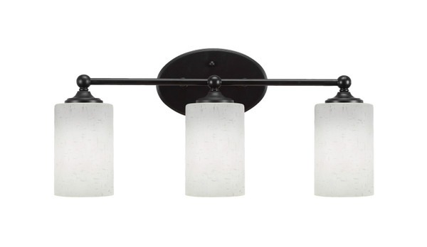 Toltec Lighting - 5913-MB-310 - Three Light Bath Bar - Capri - Matte Black