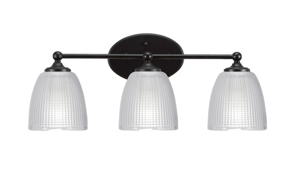 Toltec Lighting - 5913-MB-500 - Three Light Bath Bar - Capri - Matte Black