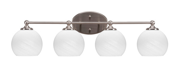 Toltec Lighting - 5914-BN-4101 - Four Light Bath Bar - Capri - Brushed Nickel
