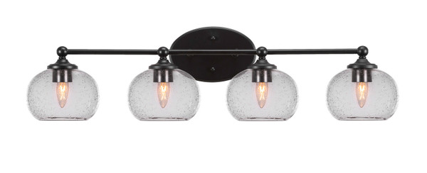 Toltec Lighting - 5914-MB-202 - Four Light Bath Bar - Capri - Matte Black