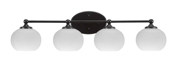 Toltec Lighting - 5914-MB-212 - Four Light Bathroom Lighting - Capri - Brushed Nickel