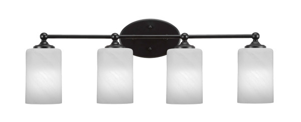 Toltec Lighting - 5914-MB-3001 - Four Light Bath Bar - Capri - Matte Black