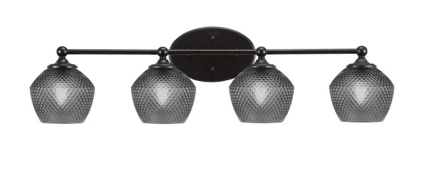 Toltec Lighting - 5914-MB-4622 - Four Light Bath Bar - Capri - Matte Black