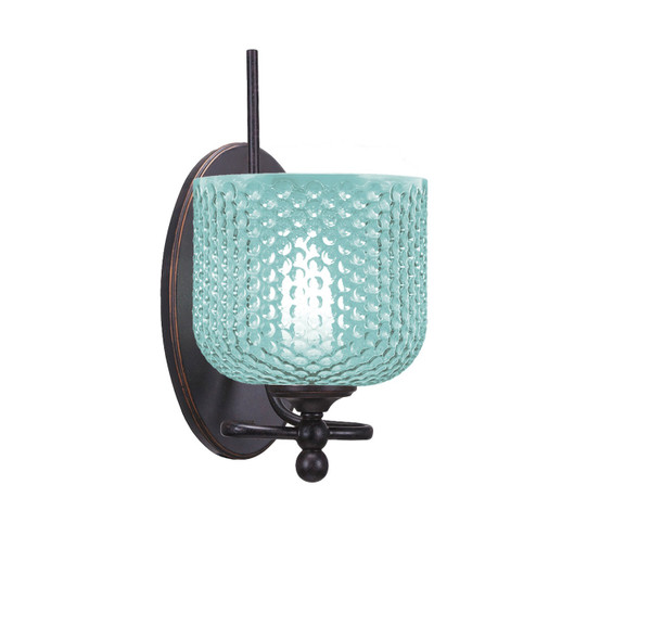 Toltec Lighting - 591-DG-4615 - One Light Wall Sconce - Capri - Dark Granite