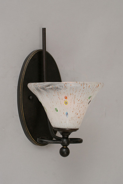 Toltec Lighting - 591-DG-751 - One Light Wall Sconce - Capri - Dark Granite