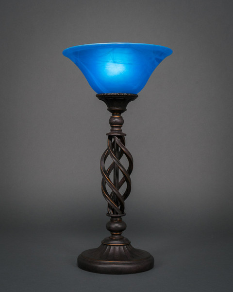 Toltec Lighting - 63-DG-435 - One Light Table Lamp - Eleganté - Dark Granite