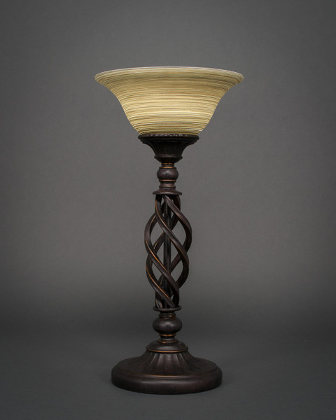 Toltec Lighting - 63-DG-603 - One Light Table Lamp - Eleganté - Dark Granite