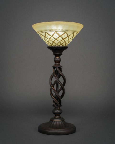 Toltec Lighting - 63-DG-7183 - One Light Table Lamp - Eleganté - Dark Granite