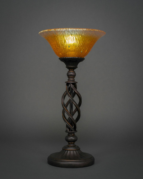 Toltec Lighting - 63-DG-773 - One Light Table Lamp - Eleganté - Dark Granite