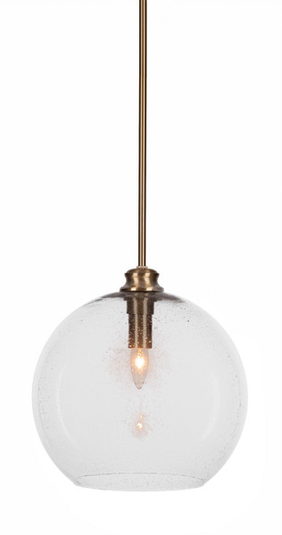 Toltec Lighting - 70-NAB-4390 - One Light Pendant - Kimbro - New Age Brass