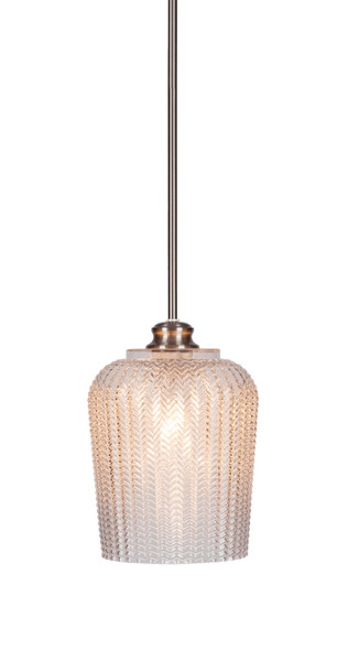 Toltec Lighting - 71-BN-4280 - One Light Pendant - Cordova - Brushed Nickel