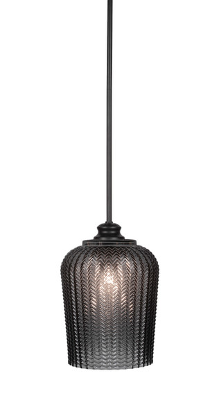 Toltec Lighting - 71-MB-4282 - One Light Pendant - Cordova - Matte Black