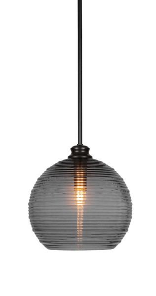 Toltec Lighting - 71-MB-5132 - One Light Pendant - Malena - Matte Black
