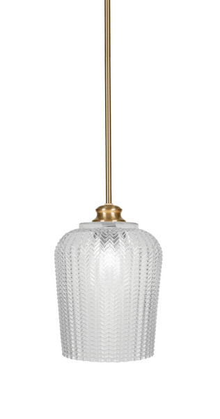 Toltec Lighting - 71-NAB-4280 - One Light Pendant - Cordova - New Age Brass