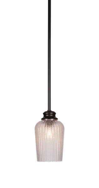 Toltec Lighting - 72-MB-4250 - One Light Pendant - Cordova - Matte Black