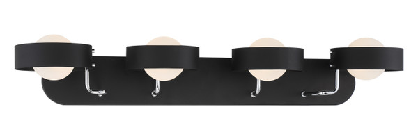 George Kovacs - P1564-729 - Four Light Bath - Lift Off - Sand Coal and Polished Nickel