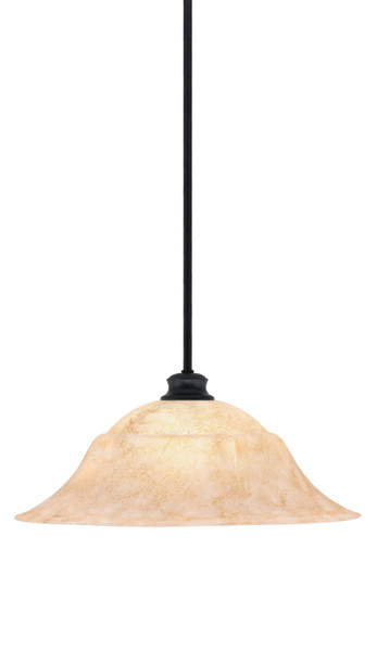 Toltec Lighting - 72-MB-53818 - One Light Pendant - Stem - Matte Black