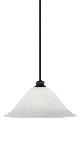 Toltec Lighting - 72-MB-5781 - One Light Pendant - Stem - Matte Black