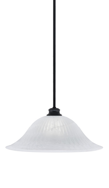 Toltec Lighting - 72-MB-5881 - One Light Pendant - Stem - Matte Black