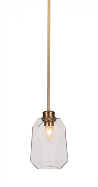 Toltec Lighting - 72-NAB-4460 - One Light Pendant - Rocklin - New Age Brass