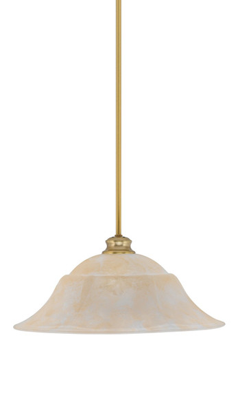 Toltec Lighting - 72-NAB-53813 - One Light Pendant - Stem - New Age Brass