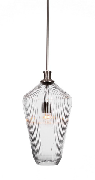 Toltec Lighting - 73-BN-4650 - One Light Pendant - Carina - Brushed Nickel