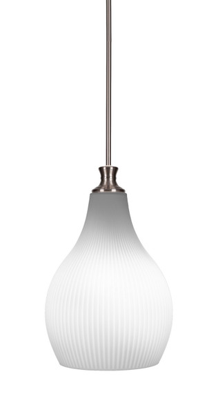 Toltec Lighting - 73-BN-4661 - One Light Pendant - Carina - Brushed Nickel
